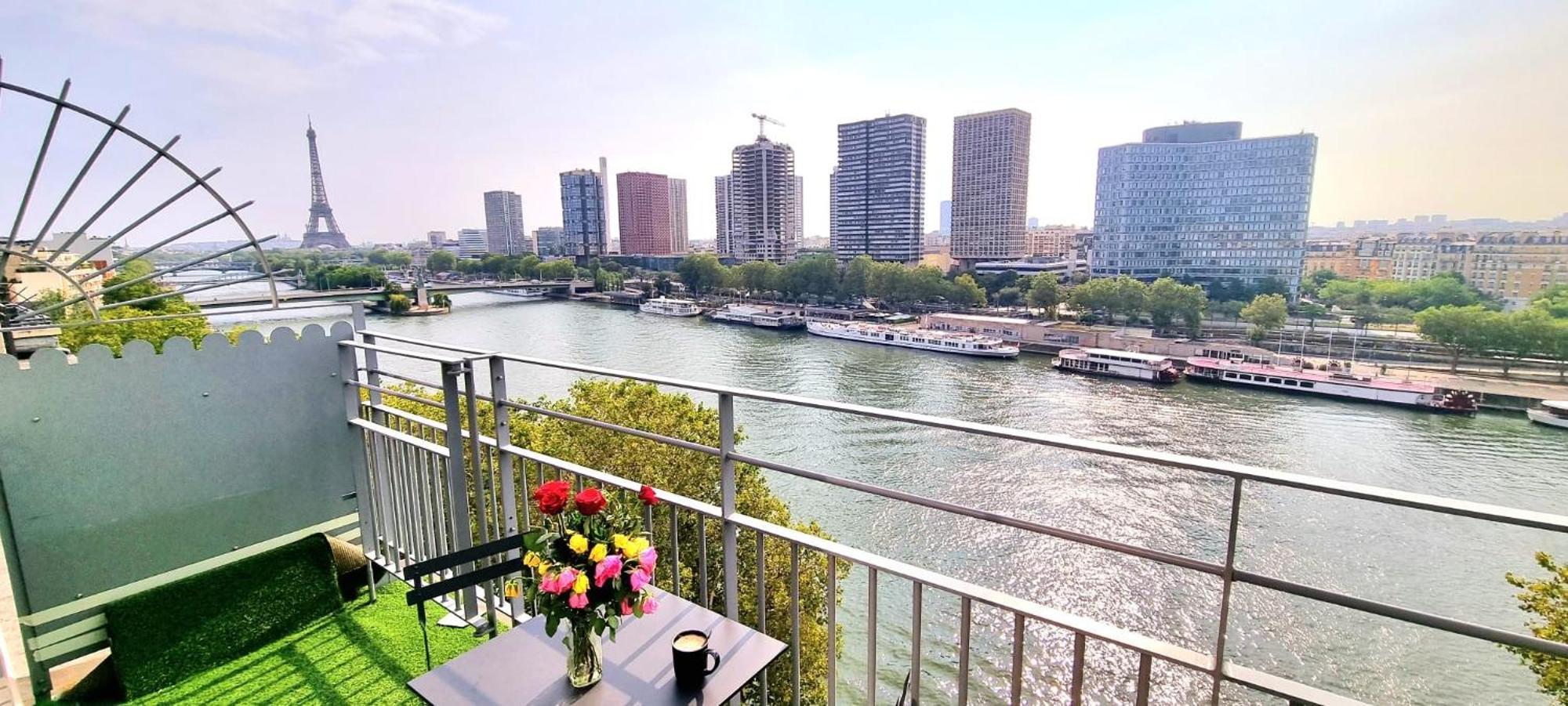 Appartement Vue Tour Eiffel Paris 16 Eme Exterior foto